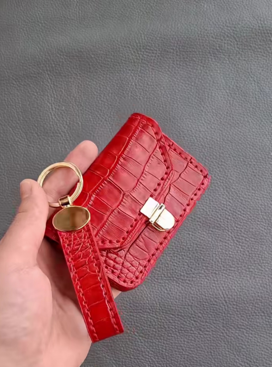 ست چرم جاکلیدی و جاکارتی چرم طبیعی